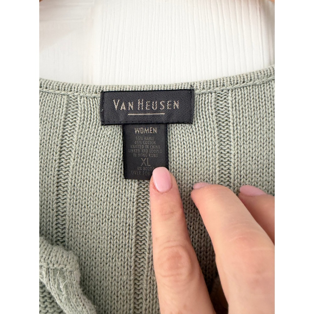 Vintage Knit Short Sleeve Cottagecore Sweater Blouse - Picture 2 of 3